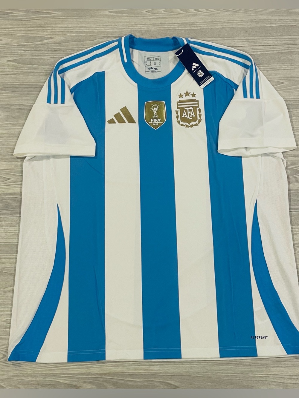 Adidas 2023/24 Argentina Home Soccer Jersey Football IP8409 Blue Men’s Size 2XL